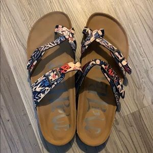 Floral Print Sandals